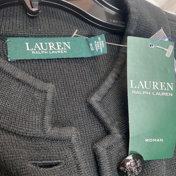 Ralph Lauren Black Knit Sweater Cardigan - Picture 3 of 5